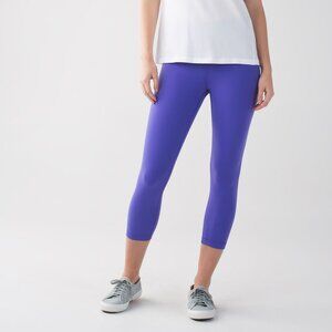 GUC Lululemon Wunder Under Crop II *Full-On Luon Iris Flower | Size 2